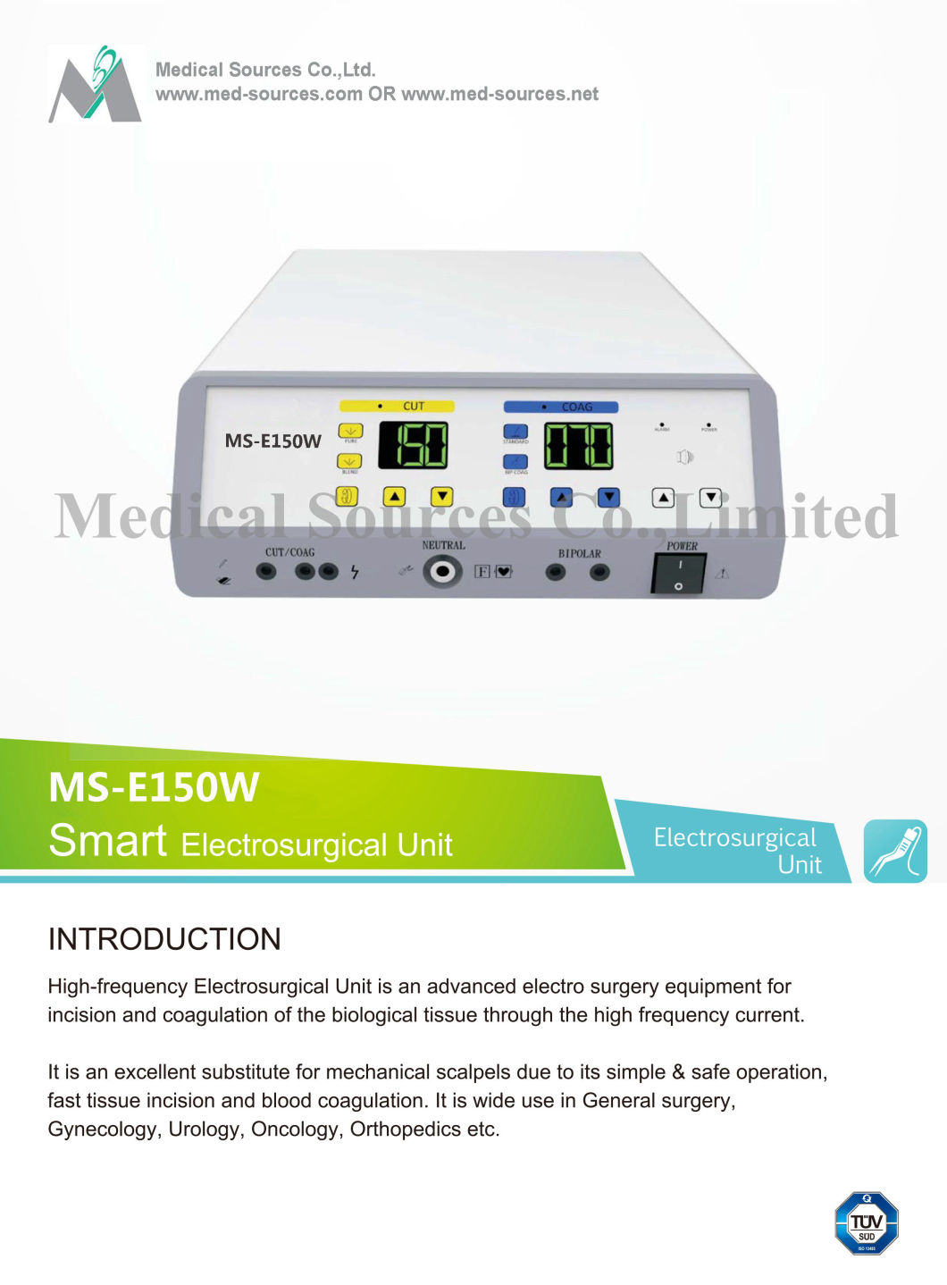 (MSE150W) High Frequency Monopolar & Bipolar Surgical Smart Esu Electrosurgical Unit Buy