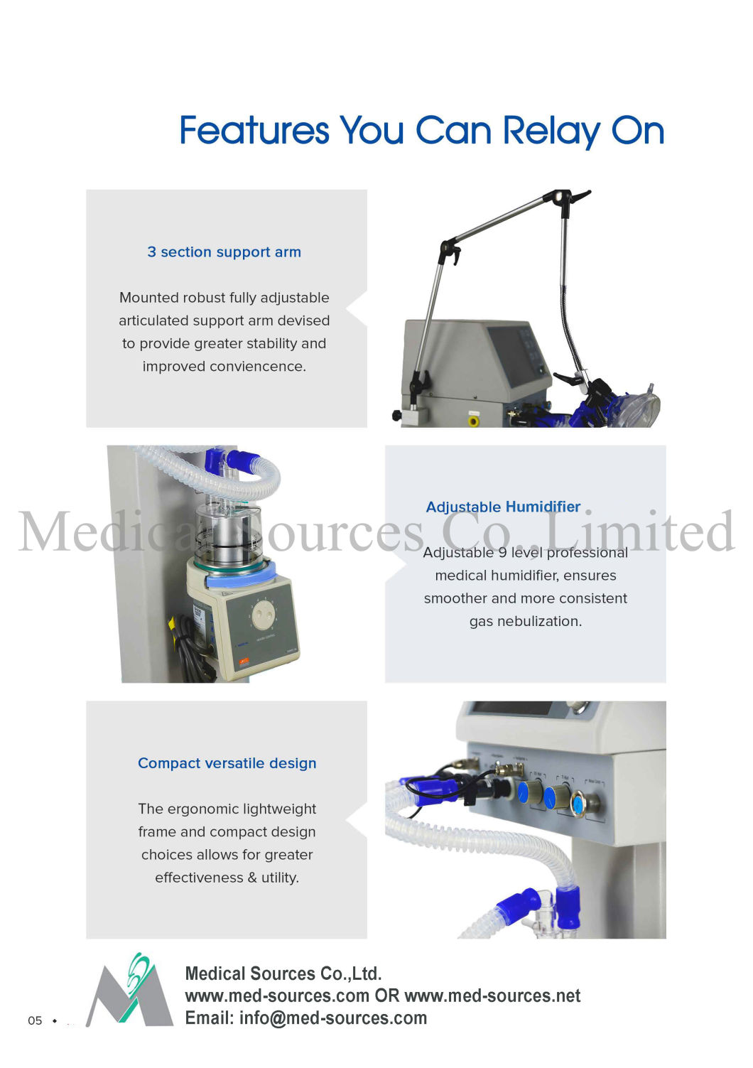 (MSS300) Medical CPAP Machine ICU Adult Pediatric and Neonatal Infant